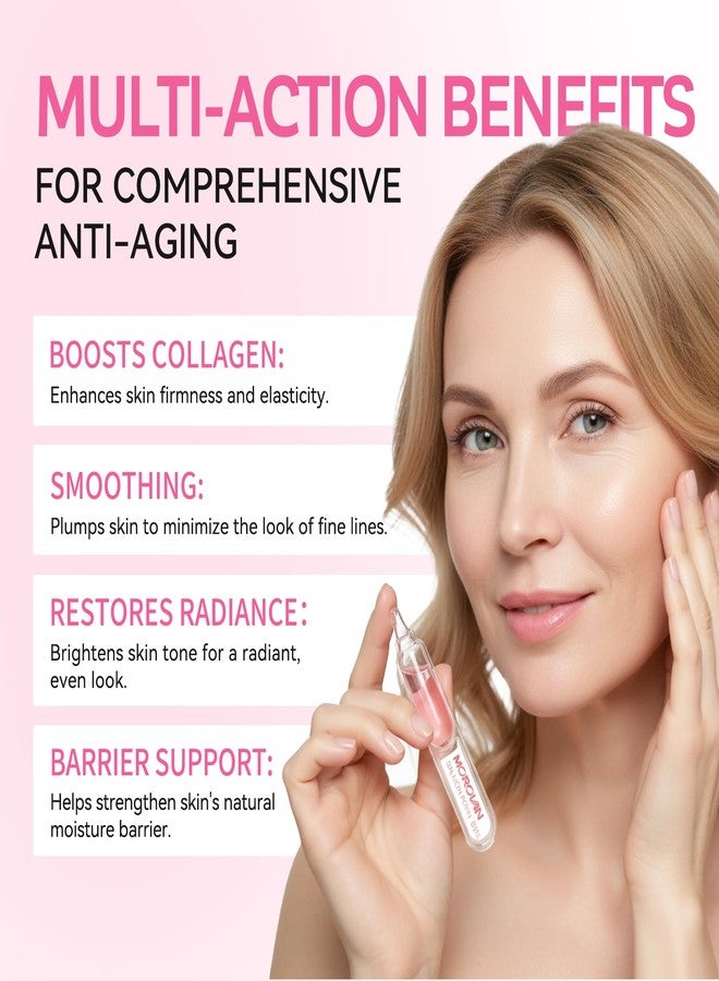 Morovan Salmon DNA PDRN Serum for Face: 99% PDRN Anti-Aging Ampoule with Collagen, Hyaluronic, Glutathione Hydrating & Firming Solution for Skin, Daily Use & Emergency Moisture, 20 x 1.0 oz - Image 3